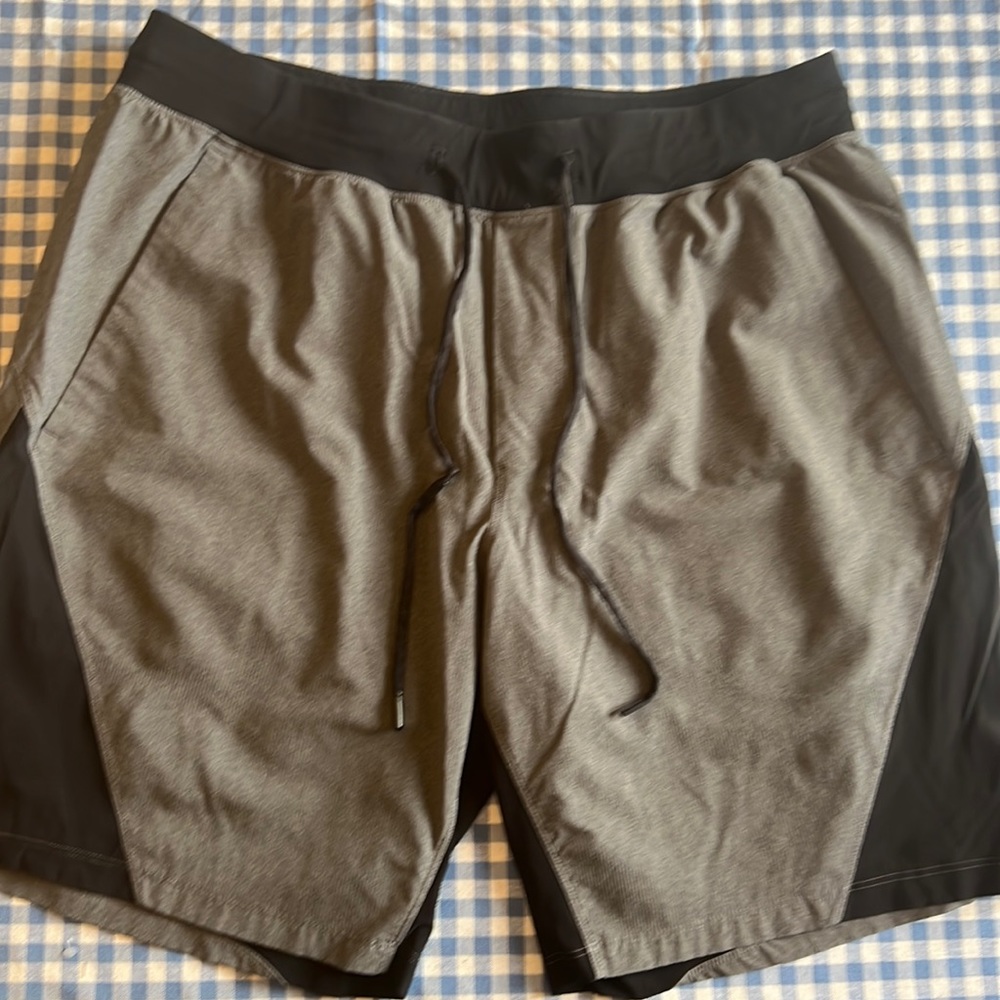 Gray Lined Lululemon Athletic Shorts